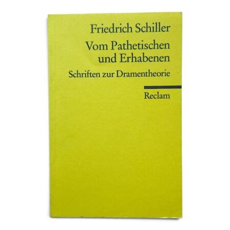 Vom Pathetischen Und Erhabenen